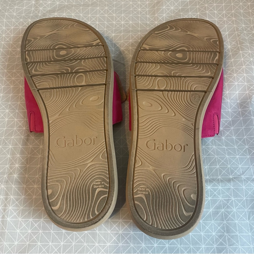 Gabor Adios Slide Sandals in Pink Suede 42 - Picture 7 of 7